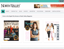 Tablet Screenshot of northvalleymagazine.com